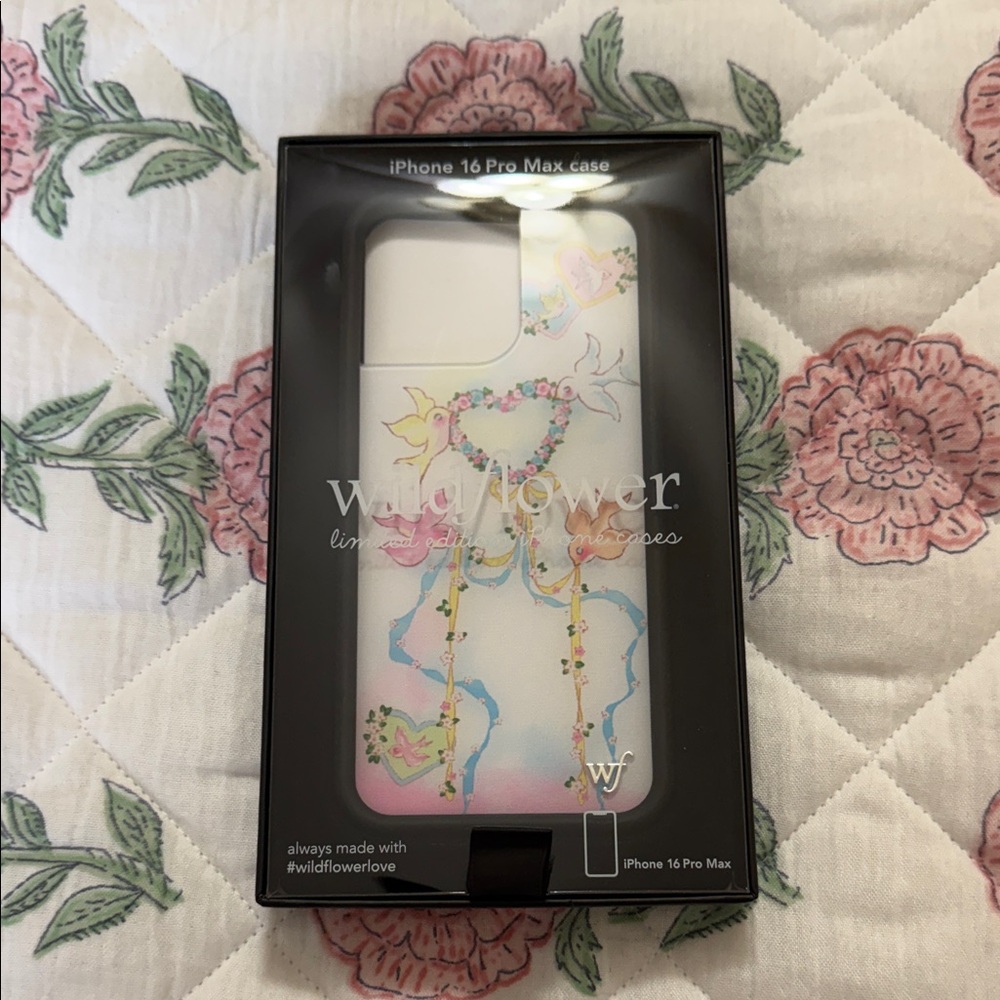 Wildflowers White Floral iPhone 16 Pro Max Case
